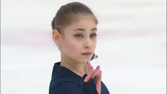 Alena KOSTORNAIA 22/12/19 Practice FS runthrough -Russian Nationals 2019