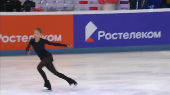 Alena KOSTORNAIA 21/12/19 Practice SP runthrough ---- Russian Nationals 2019