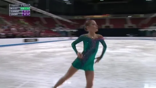 2018 World Jr Championships - Alena Kostornaia FS цветокоррекция