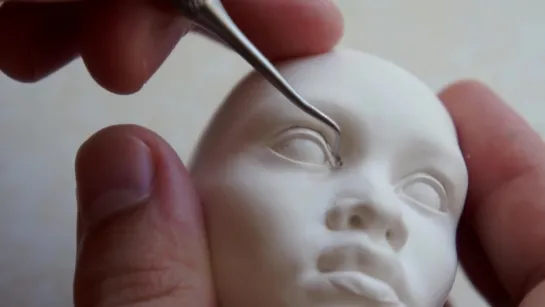 Sculpting the face for Ball-Jointed Doll "Amadi" by LutsenkoDolls