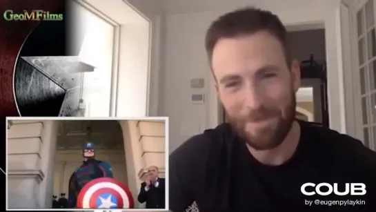 Chris Evans REACTION to NEW Captain America