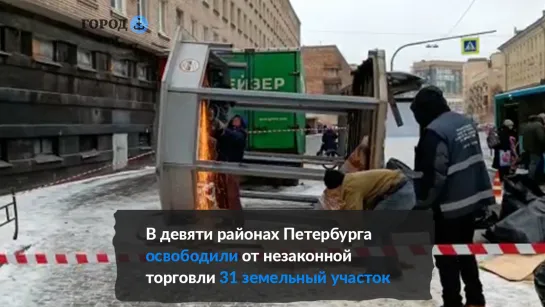 В девяти районах Петербурга освободили от незаконной торговли 31 земельный участок