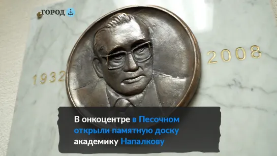 Памятную доску академику Напалкова открыли в онкоцентре в Песочном