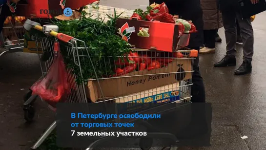 В трех районах Петербурга освободили земельные участки от незаконной торговли