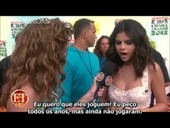 Entertaiment Tonight entrevista Selena Gomez no KCA 2012