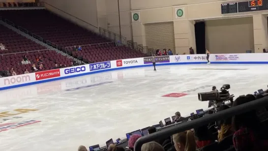 Анна Щербакова, тренировка на Skate America 2019