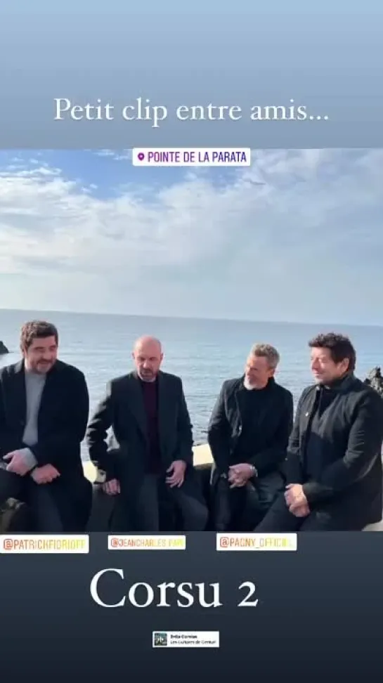 Patrick Bruel_Tournage du clip Terra Corsa en Corse_04.02.2022