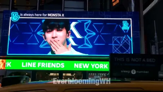 [VK][06.12.2018][V is always here for MONSTA X ] @ NewYork Times square