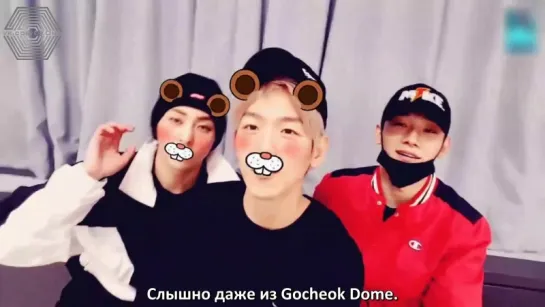 [РУСС. САБ]  180409 EXO-CBX @ Monday's Broadcast ChenBaekXi