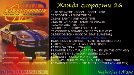 Жажда скорости vol 26  [Дискотека Kазанова] [Discoteka Kazanova] -2001г