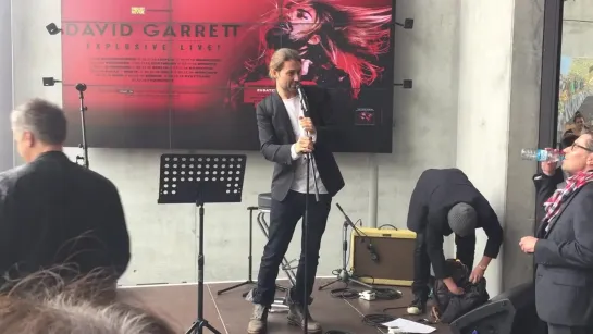 David Garrett gab in Offenburg ein Privatkonzert, октябрь 2016