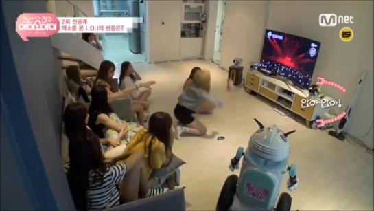 160715 EXO @ IOI & IBI's Reaction to EXO's Perfomance on M!Countdown