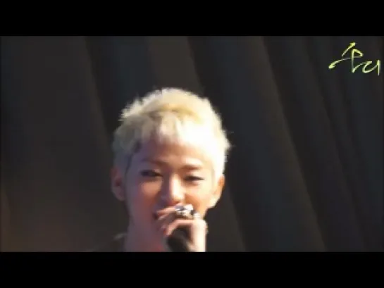 120213 Zico talks at Studio C concert