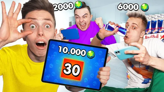 Кто последний перестанет открывать ЯЩИКИ В BRAWL STARS **потратил 10.000 гемов**