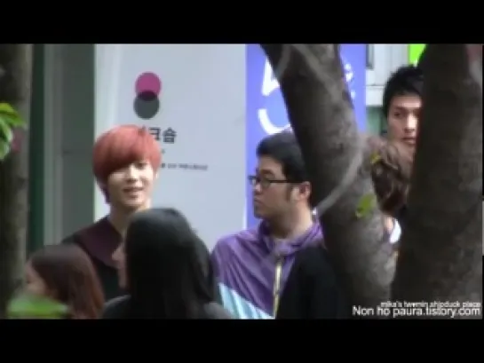 [fancam] 110429 SHINee 2min #2 @ Seoul Women's University recording