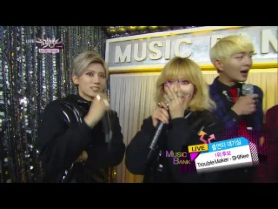 131115 SHINee & Trouble Maker - Interview @ Music Bank Backstage