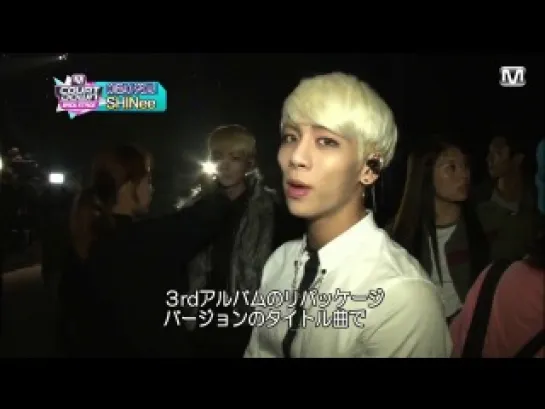 131028 Mnet Japan M!Countdown Backstage SHINee cut