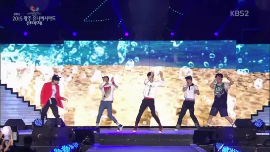 150702 SHINee - View @ KBS2 2015 Gwangju Universiade