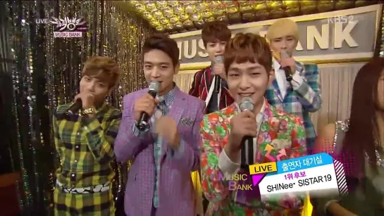 130301 SHINee - Backstage + Dream Girl + Ending @ Music Bank