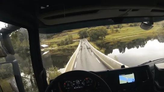 POV Driving Scania S520 - Beautiful country roads of western Norway