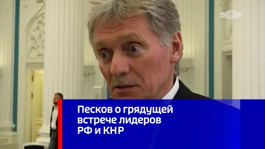 Песков о грядущей встрече лидеров РФ и КНР