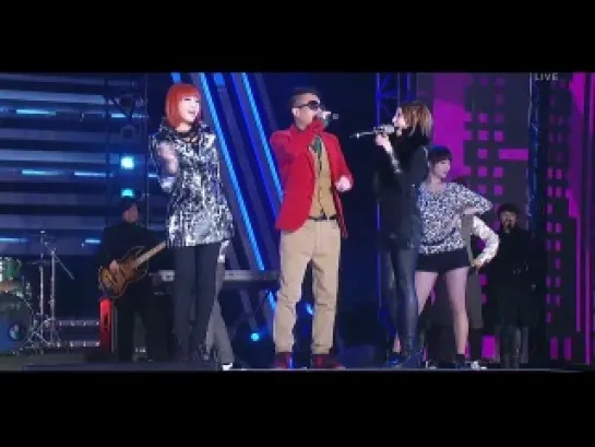 [SBS Gayo Daejun 2010] 2NE1 & Kim GunMo - Can't Help Falling In Love