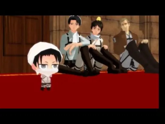 MMD Shingeki no Kyojin lol