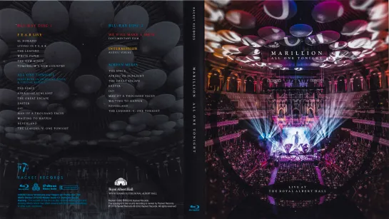 Marillion - 'Live At The Royal Albert Hall' 2018