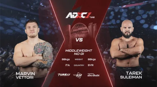 Marvin Vettori vs Tarek Suleiman - No-Gi Co-Main Event - ABU DHABI EXTREME CHAMPIONSHIP 1 (2023)