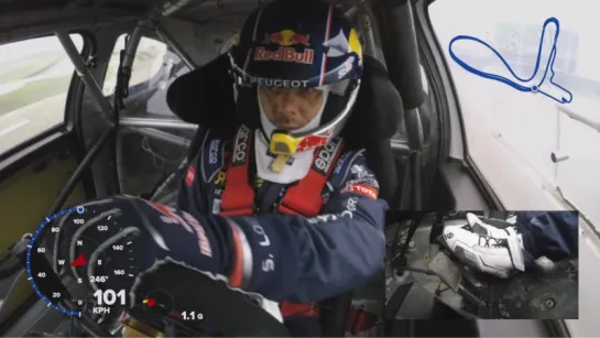 GoPro View׃ Sébastien Loeb Rips Lydden Hill in his 2017 Spec Peugeot WRX