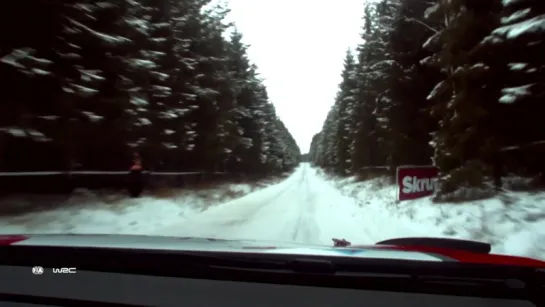 GoPro View׃ Rip Snowy Corners on the Rally Sweden Track w⁄ Craig Breen