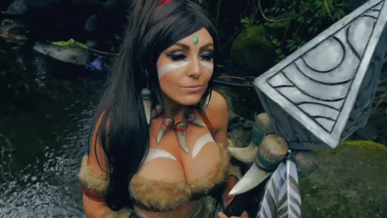 Nidalee by Jessica Nigri #video #cosplay #boobs #warrior #fantasy #JessicaNigri