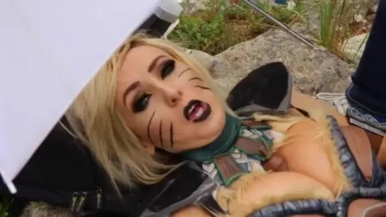 I ALMOST PASSED OUT #video #cosplay #boobs #warrior #JessicaNigri #LOL #tummy #fantasy