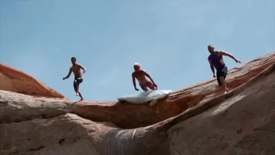 Cliff Slip and Slide! 50 Feet! In 4K!