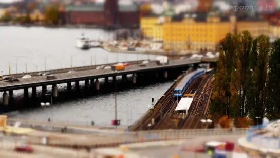 Small Stockholm (4k - Time Lapse - Tilt Shift)