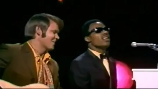 Stevie Wonder & Glen Campbell "Blowin' In The Wind"