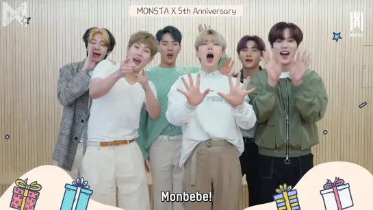 [Рус.саб][13.05.2020][Special Clip] MONSTA X - DEBUT 5th Anniversary Message