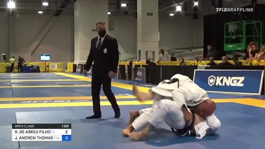 ROBERTO "CYBORG" ABREU vs JONATHAN ANDREW THOMAS 2021 World Master IBJJF Jiu-Jitsu Championship