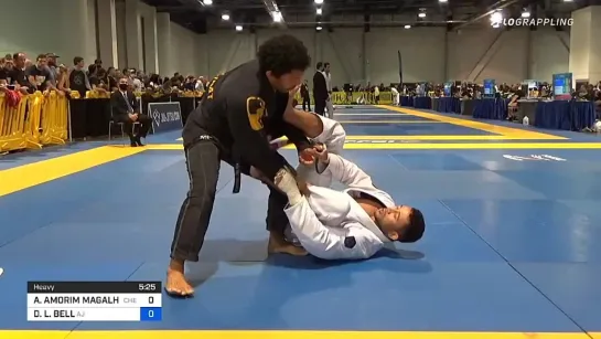 ABRAAO AMORIM MAGALHAES vs DOMINIQUE L. BELL 2021 World Master IBJJF Jiu-Jitsu Championship