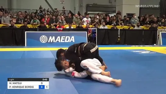 MASAYUKI MATSUI vs PAULO HENRIQUE BORDIGNON MIYAO 2021 World Master IBJJF Jiu-Jitsu Championship