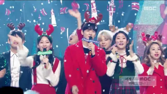 161224  Исполнение песни Jingle Bell всего каста на Show Music Core