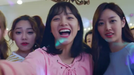 170605 Sejeong & Mina with Gugudan for 'Samsung Bixby' CF 04.