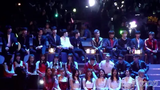 [REACTION FANCAM] 161202 MAMA - TWICE, GFRIEND, GOT7, NCT react to TAEYEON RAIN