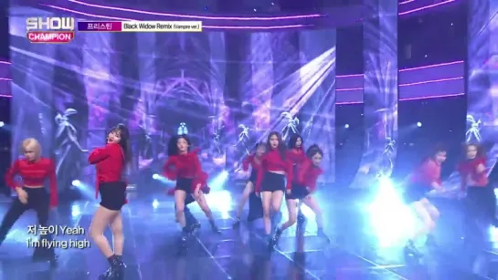 170517 MBC Music SHOW CHAMPION. PRISTIN - Black Widow Remix [Vampire ver.]