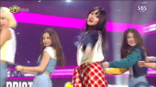 Pristin - Wee Woo @ Inkigayo 170402