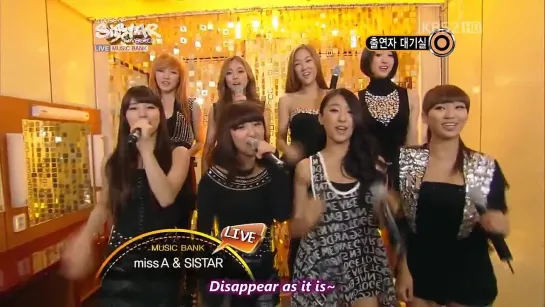 [Eng Sub] 110812 miss A & SISTAR - Waiting Room