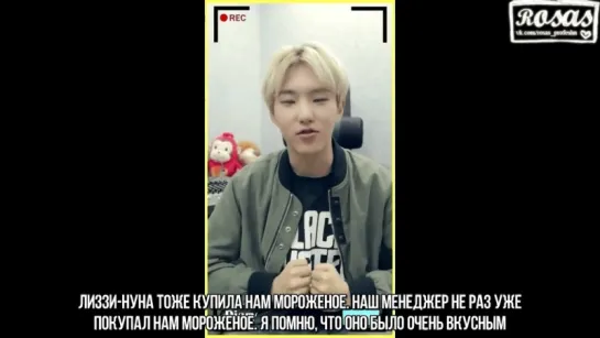 [ROSAS RUS SUB] SEVENTEEN (세븐틴) - Hoshi(호시) Diary 2