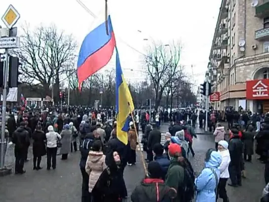 Харьков в антимайдан кинули гранату. Стрельба (13.04.2014)