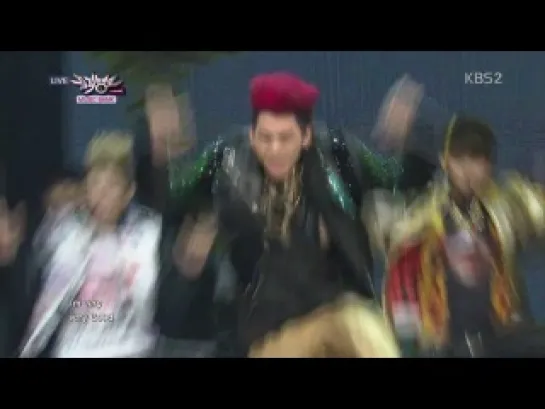 131108 Music Bank :: Block B - Very good (goodbye stage)