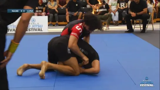 Edwin Najmi - head lock - seat belt - to back take  (jiu-jitsu festival)